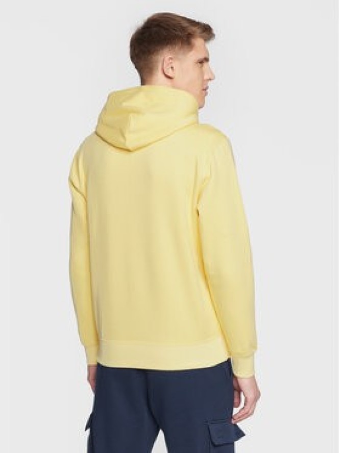 Champion Bluza Small Script Logo 217862 Żółty Regular Fit