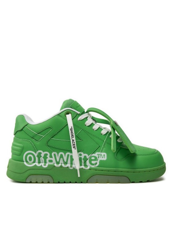 Off-White Sneakersy OMIA189S22LEA0045501 Zielony