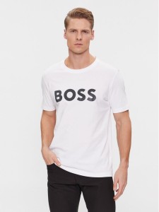 Boss T-Shirt Mirror 1 50506363 Biały Regular Fit