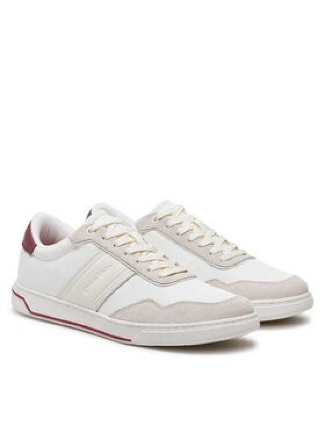 Calvin Klein Sneakersy Low Top Lace Up Mix HM0HM01548 Biały