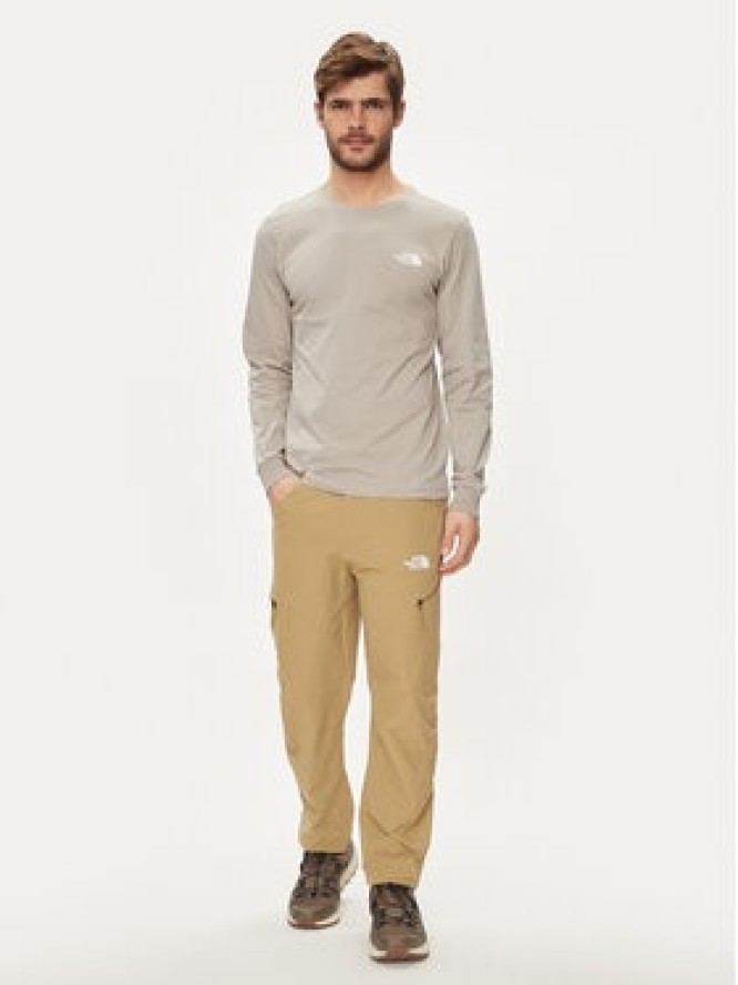 The North Face Longsleeve Easy NF0A87N8 Szary Regular Fit