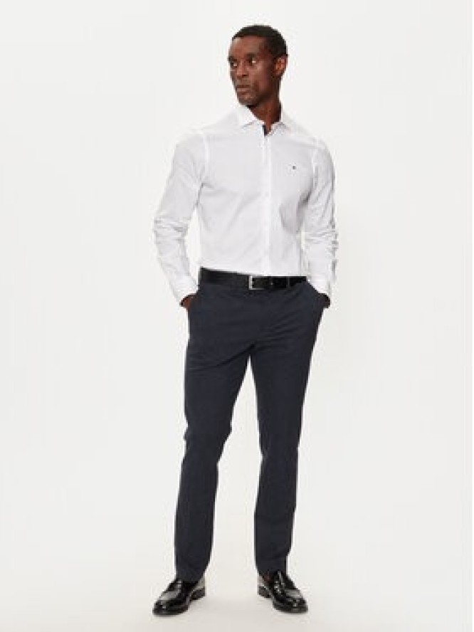 Tommy Hilfiger Koszula MW0MW36918 Biały Slim Fit