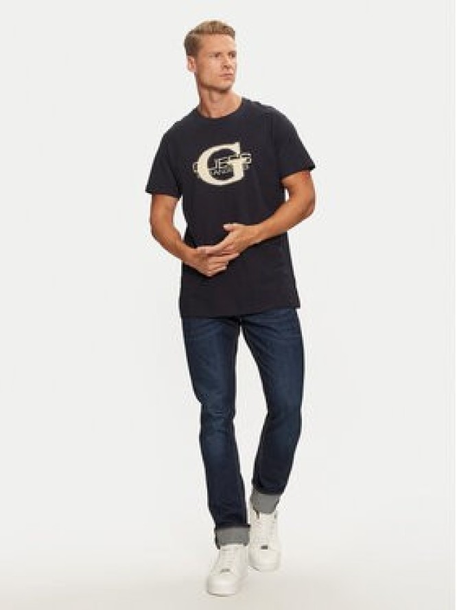 Guess T-Shirt M4BI42 I3Z14 Granatowy Regular Fit