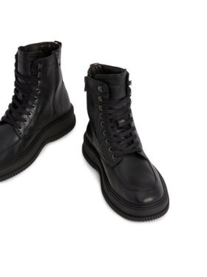 Tommy Hilfiger Kozaki Th Everyday Class Termo Lth Boot FM0FM04658 Czarny