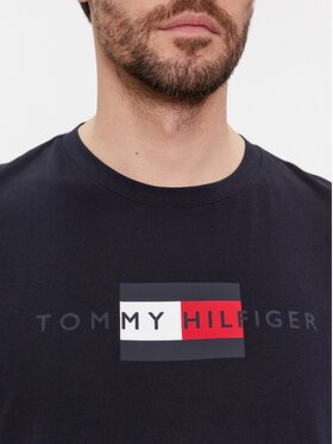 Tommy Hilfiger T-Shirt MW0MW37859 Granatowy Regular Fit