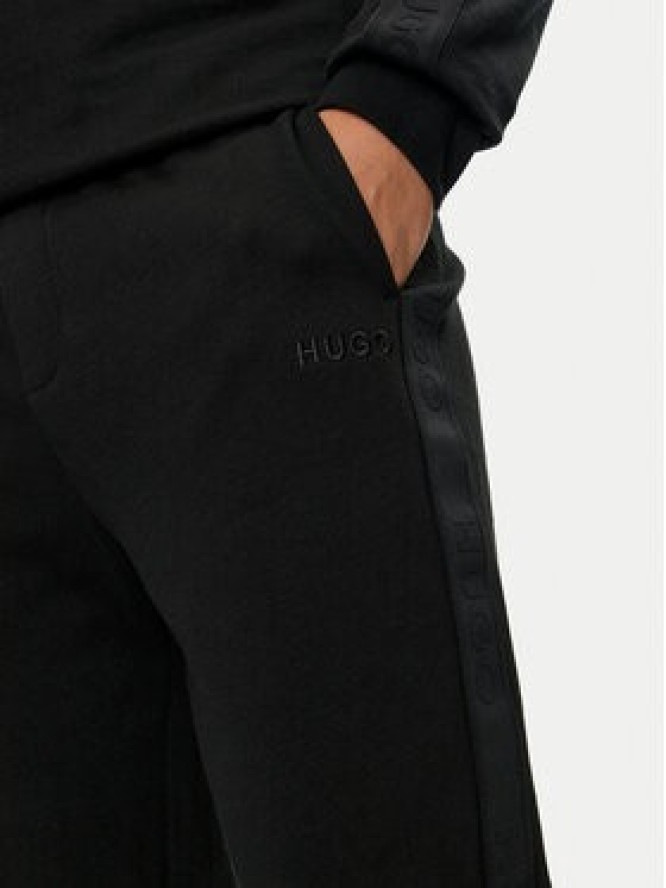 Hugo Spodnie dresowe Tonal Logo 50520501 Czarny Regular Fit