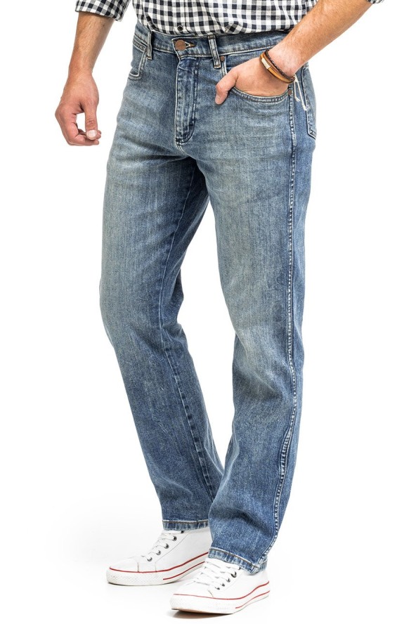 WRANGLER TEXAS MĘSKIE SPODNIE JEANSOWE AUTH INDIG W1215915Q