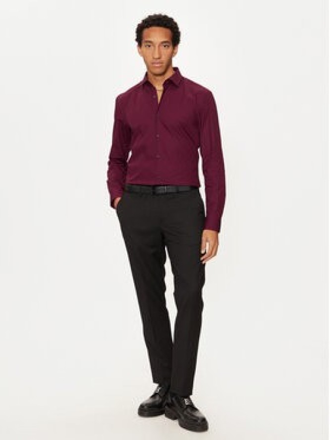 Hugo Koszula C-Jenno 50289499 Bordowy Slim Fit