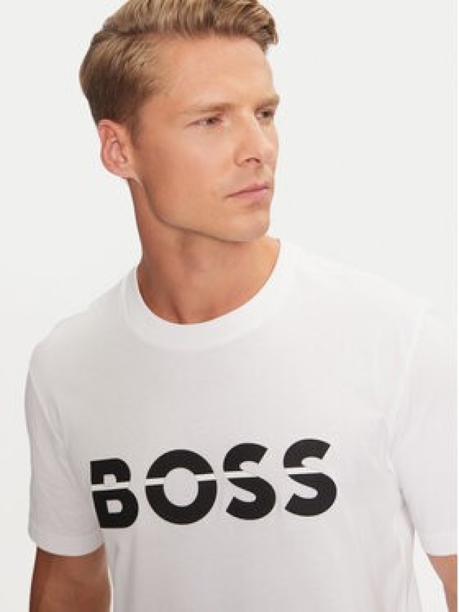 Boss T-Shirt 50525208 Biały Regular Fit