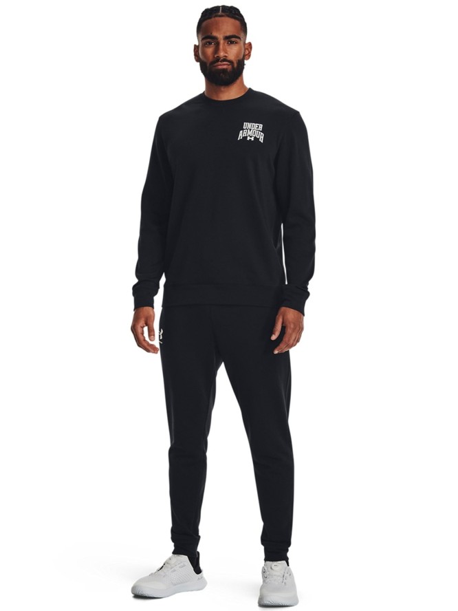 Bluza dresowa męska Under Armour UA Rival Terry Graphic Crew - czarna