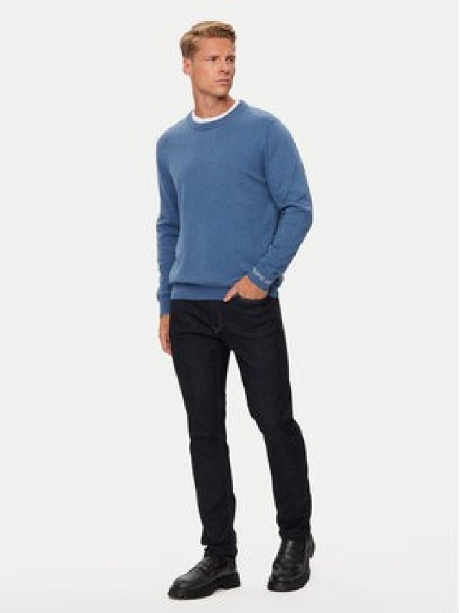 Pepe Jeans Sweter New Andre PM702469 Niebieski Regular Fit