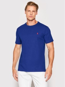 Polo Ralph Lauren T-Shirt 710671438144 Granatowy Slim Fit