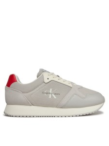 Calvin Klein Jeans Sneakersy Retro Runner Low Mix Ml Btw YM0YM00908 Beżowy