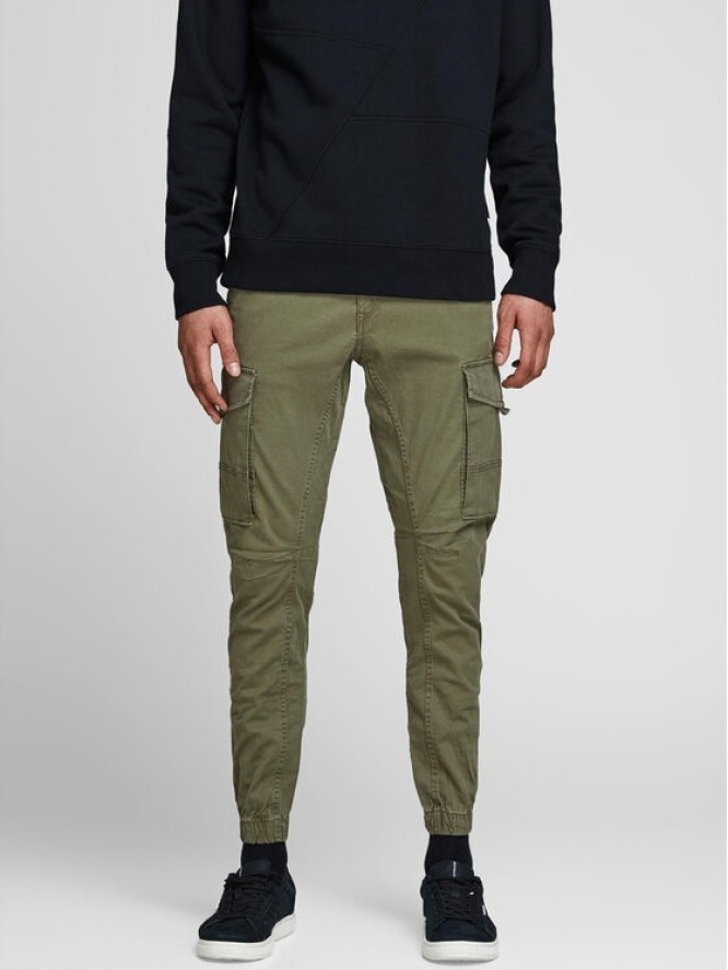 Jack&Jones Spodnie materiałowe Paul Flake 12141844 Zielony Tapered Fit