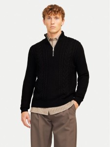 Jack&Jones Sweter Craig 12260826 Czarny Regular Fit