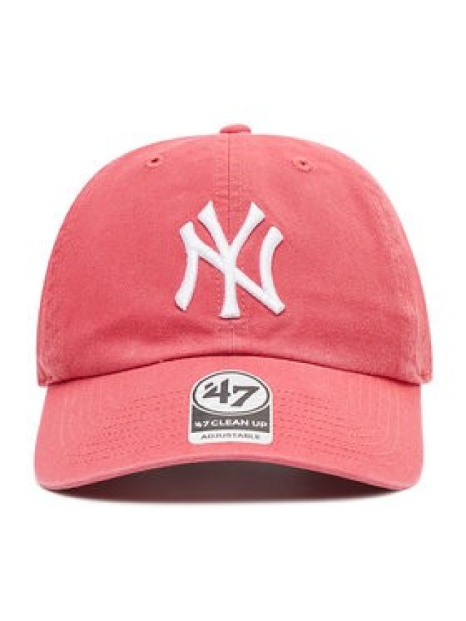 47 Brand Czapka z daszkiem Mlb New York Yankees 47 Clean Up B-RGW17GWSNL-BE Czerwony