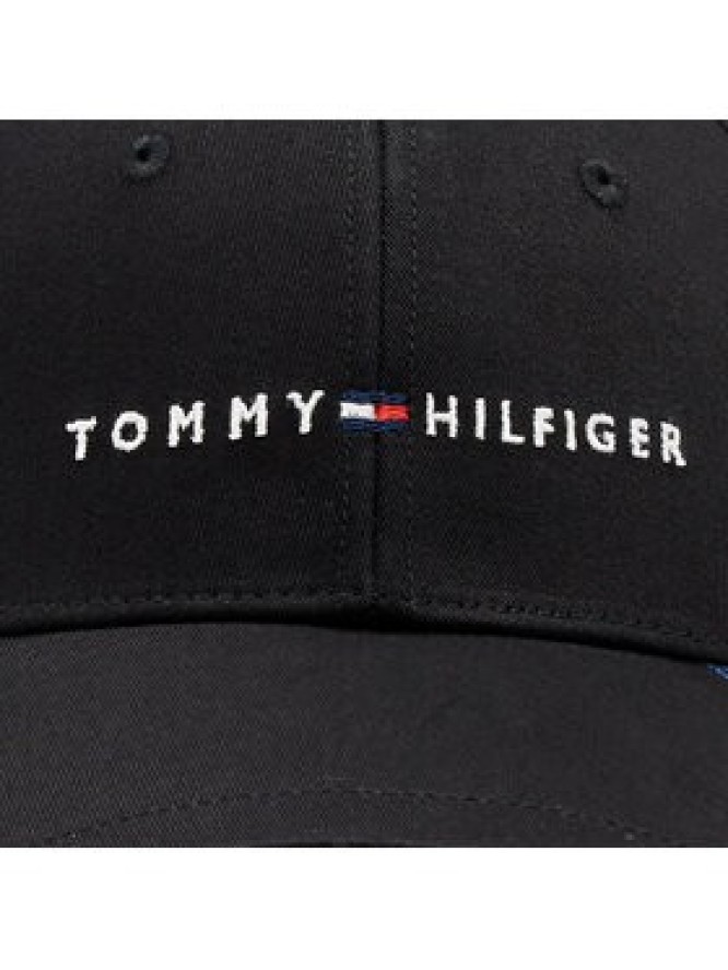 Tommy Hilfiger Czapka z daszkiem Foundation Cotton 6 Panel Cap AM0AM12532 Czarny