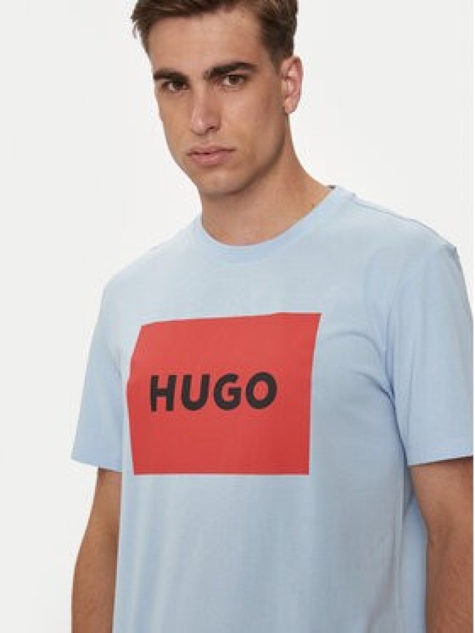 Hugo T-Shirt Dulive222 50467952 Niebieski Regular Fit