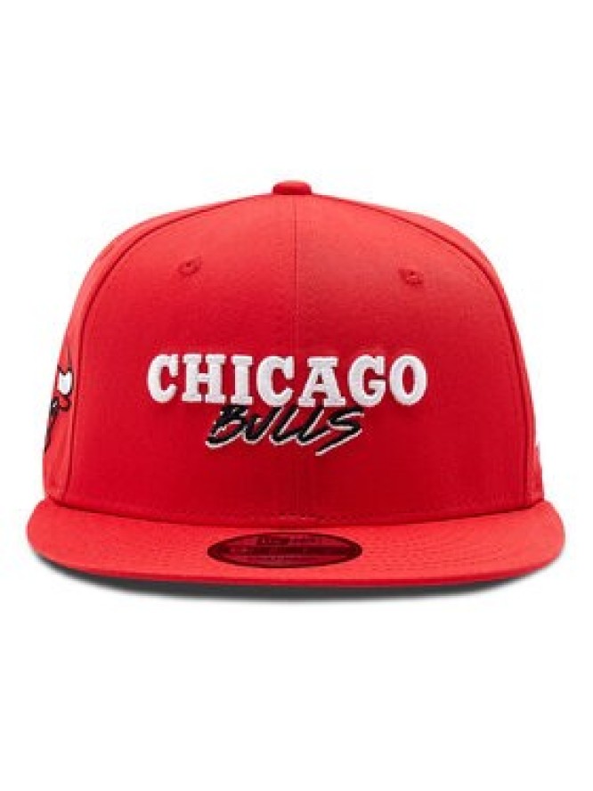 New Era Czapka z daszkiem 9Fifty Chicago Bulls Script Team 60285205 Czerwony