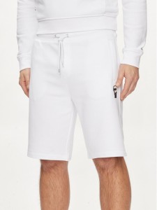 KARL LAGERFELD Szorty sportowe 705032 542900 Biały Regular Fit