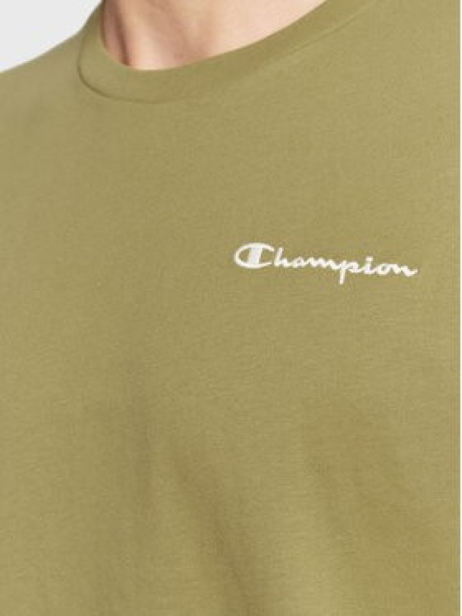 Champion T-Shirt 217921 Zielony Custom Fit