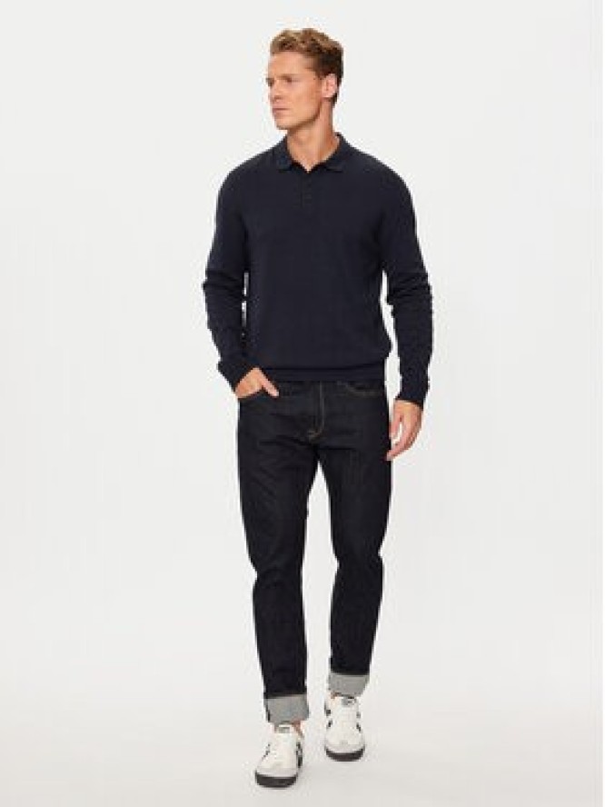 Jack&Jones Sweter Fred 12258582 Granatowy Regular Fit