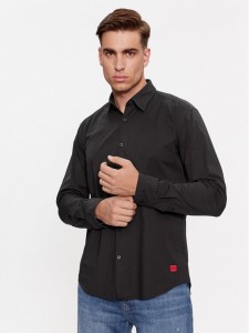 Hugo Koszula Ermo 50500216 Czarny Slim Fit