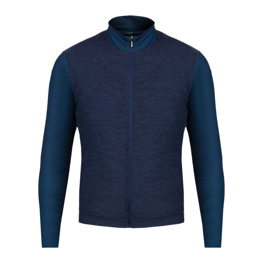 Bluza rowerowa męska Santini Colore Puro Thermal Jersey