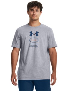 T-shirt męski Under Armour UA M Branded Gel Stack Ss - szary