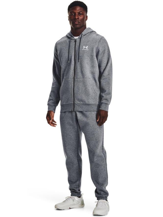 Bluza dresowa męska Under Armour UA Essential Fleece Fz Hood - szara