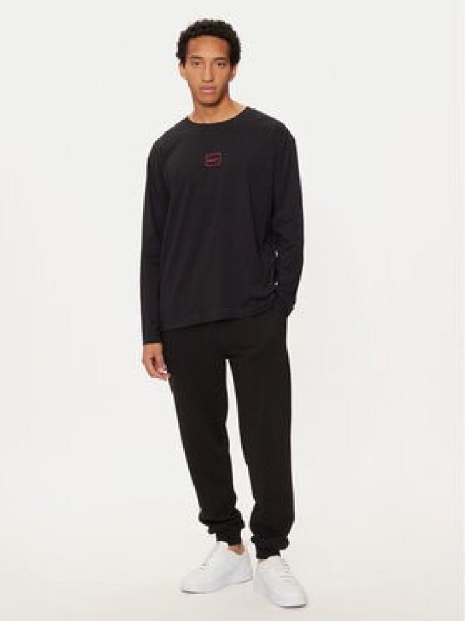 Hugo Longsleeve 50525229 Czarny Regular Fit