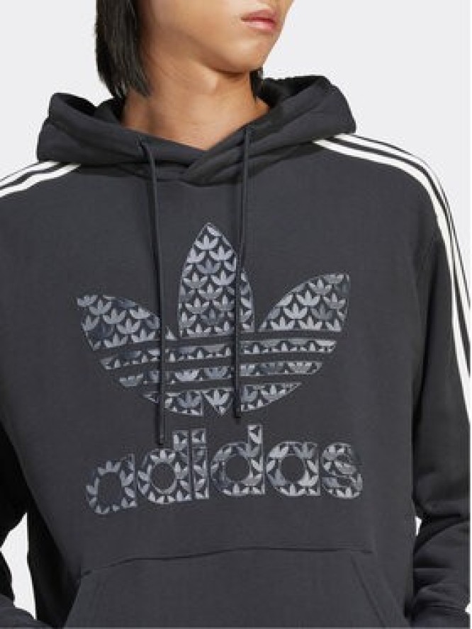 adidas Bluza Classic Mono Graphic IS2933 Czarny Regular Fit