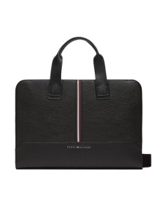 Tommy Hilfiger Torba na laptopa Th Central Slim Computer Bag AM0AM11781 Czarny