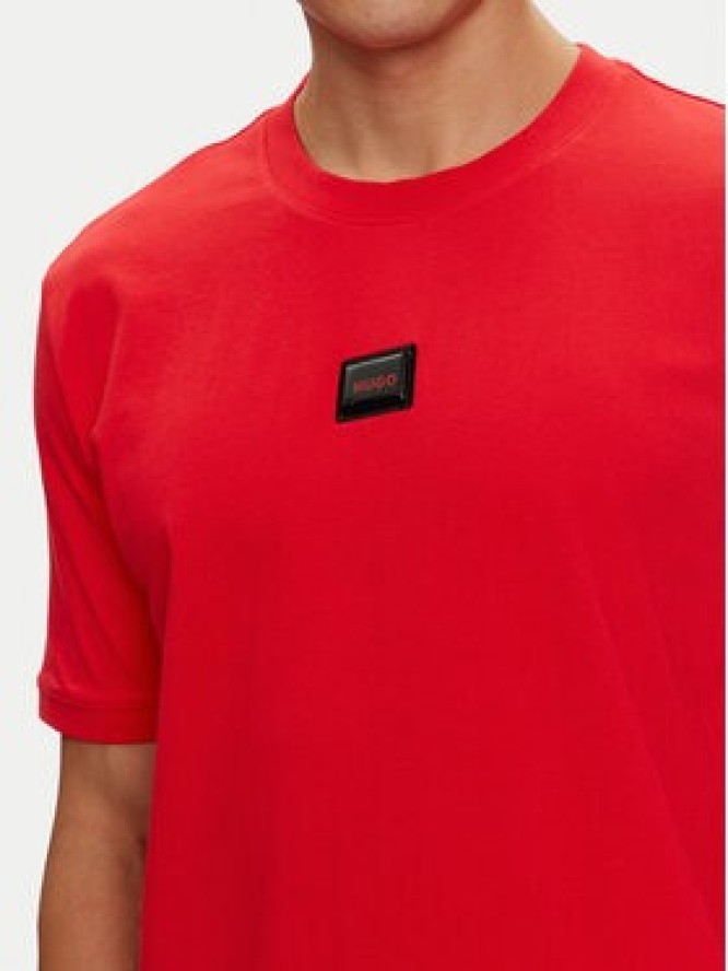 Hugo T-Shirt Diragolino_Gel 50528171 Czerwony Regular Fit