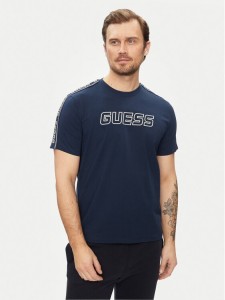 Guess T-Shirt Arlo Z4GI18 J1314 Niebieski Regular Fit