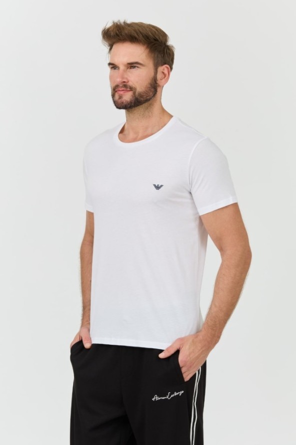EMPORIO ARMANI Biały t-shirt basique