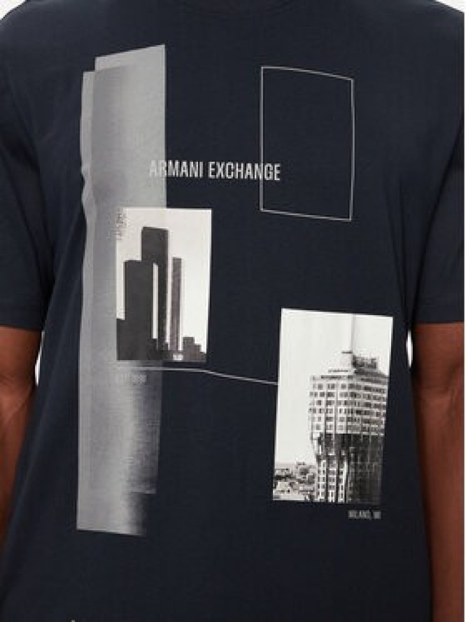 Armani Exchange T-Shirt 6DZTHZ ZJBYZ 65BR Granatowy Regular Fit