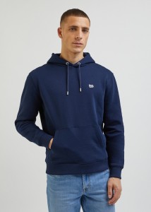 LEE PLAIN HOODIE MĘSKA BLUZA Z KAPTUREM EMPEROR NAVY L80YRFA67