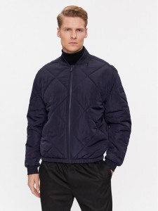 Calvin Klein Kurtka bomber Signature K10K111880 Granatowy Regular Fit