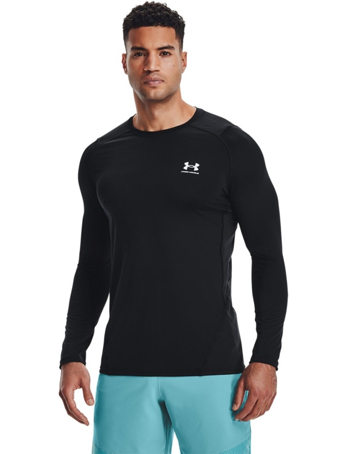 Longsleeve treningowy męski Under Armour UA Hg Armour Fitted Ls - czarny