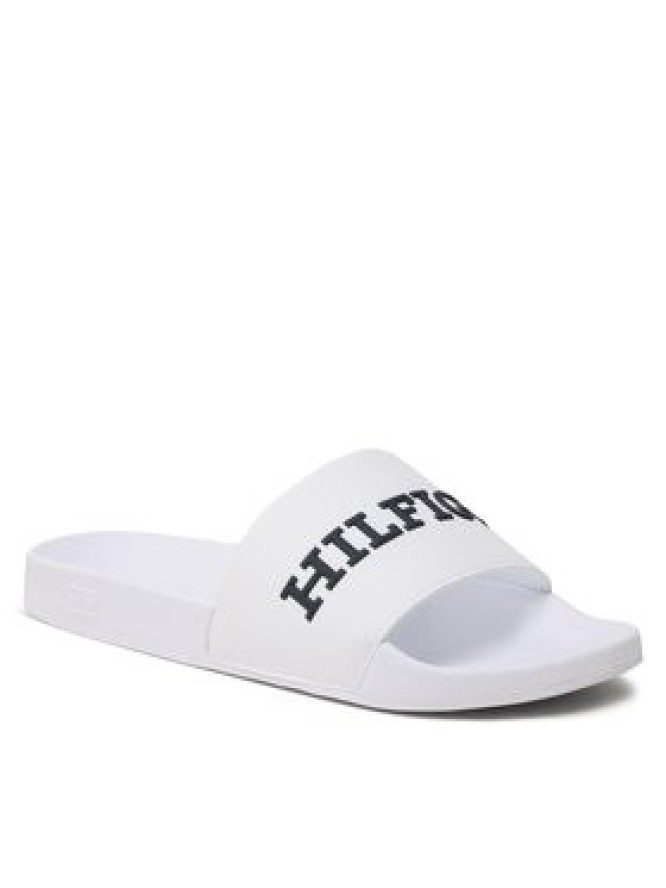 Tommy Hilfiger Klapki 3D Print Hilfiger Pool Slide FM0FM04612 Biały