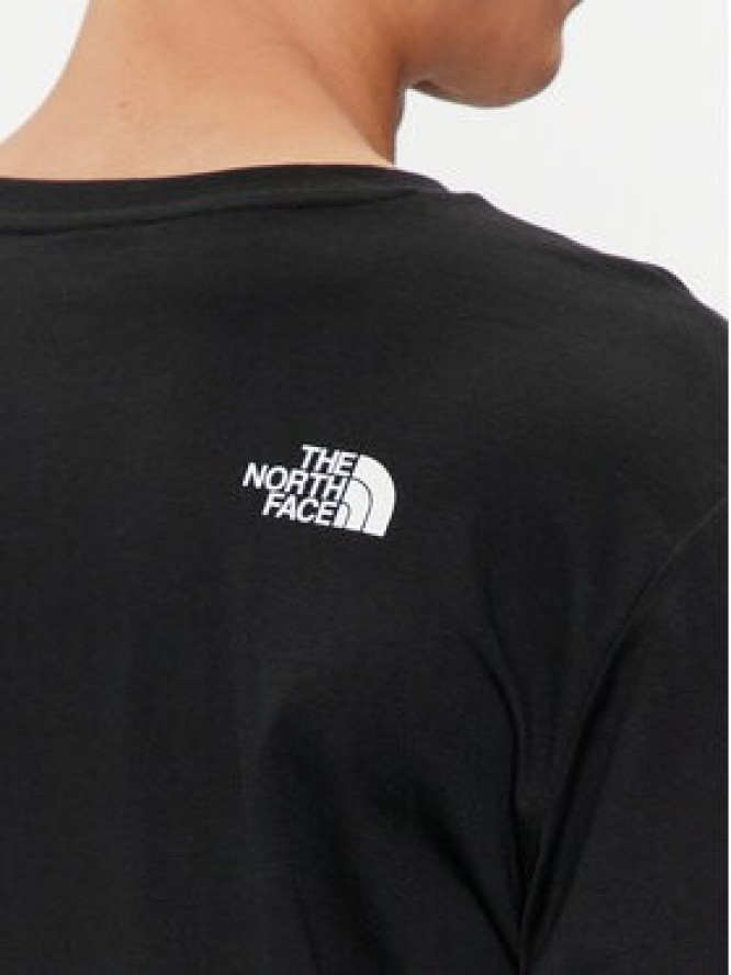 The North Face Longsleeve Simple Dome NF0A87QN Czarny Regular Fit