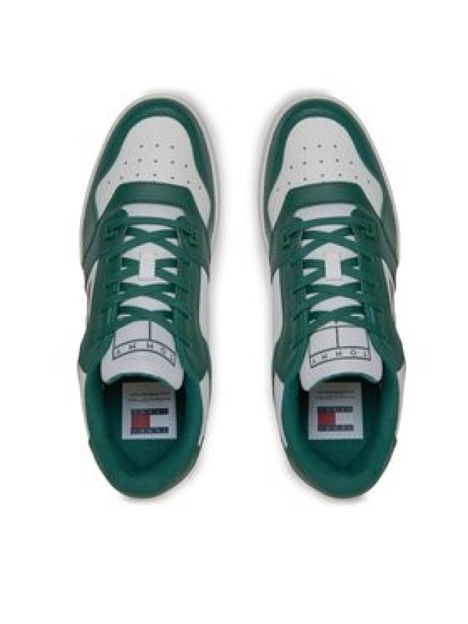Tommy Jeans Sneakersy Tjm Retro Basket Ess EM0EM01395 Zielony