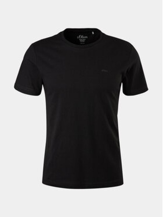 s.Oliver T-Shirt 2057430 Czarny Regular Fit
