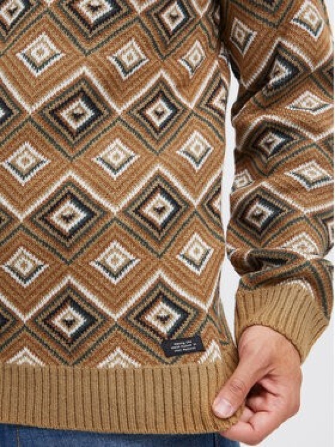 Blend Sweter 20715873 Brązowy Regular Fit