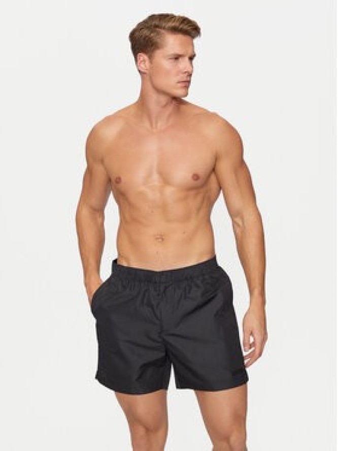 Calvin Klein Swimwear Szorty kąpielowe KM0KM01084 Czarny Slim Fit