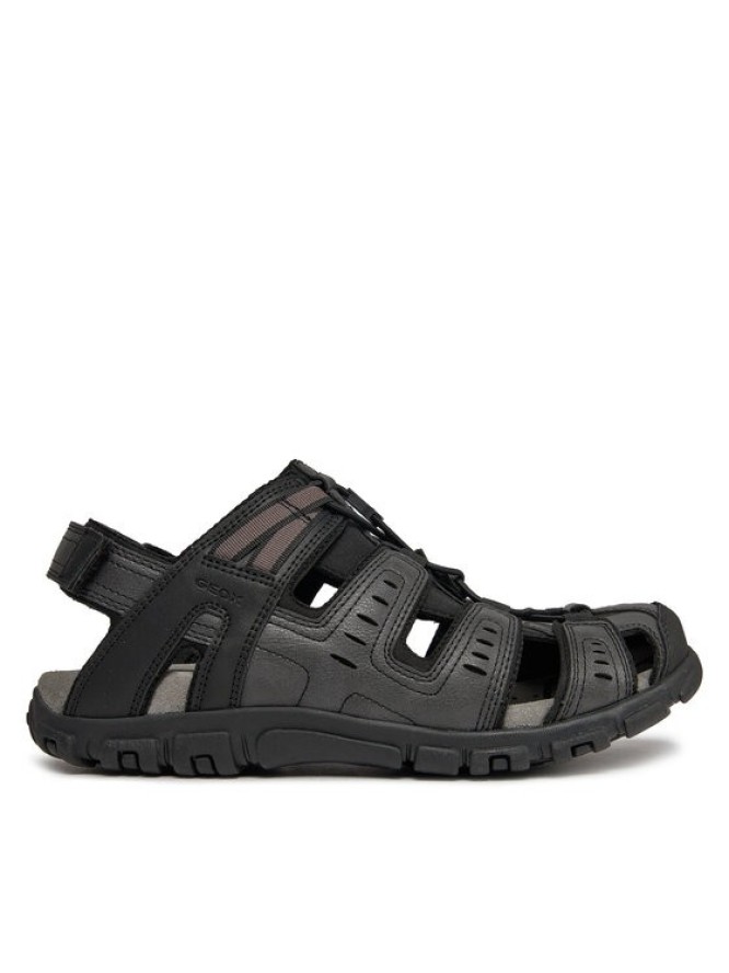 Geox Sandały Uomo Sandal Strada U4524C 000ME C9999 Czarny