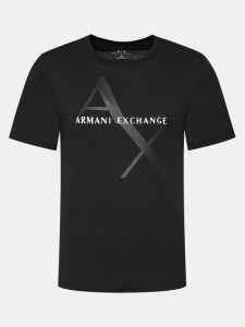 Armani Exchange T-Shirt 8NZT76 Z8H4Z 1200 Czarny Regular Fit