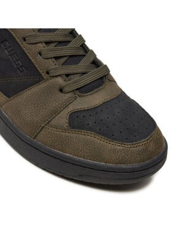 Guess Sneakersy Sava Mid FMTSAM PEL12 Zielony