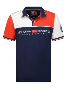 Geographical Norway Koszulka polo "Kondo" w kolorze granatowym rozmiar: S